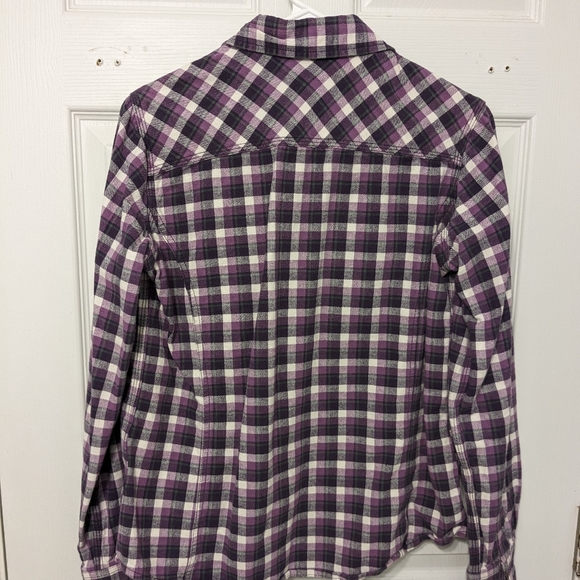 Carhartt Women's "Hamilton II" Flannel Button Down Shirt Size S in Purple - Picture 3 of 7